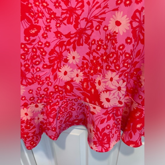 Lover Girl Flouncy Flare Mini Dress Sugar lips large new with tags - Picture 9 of 15